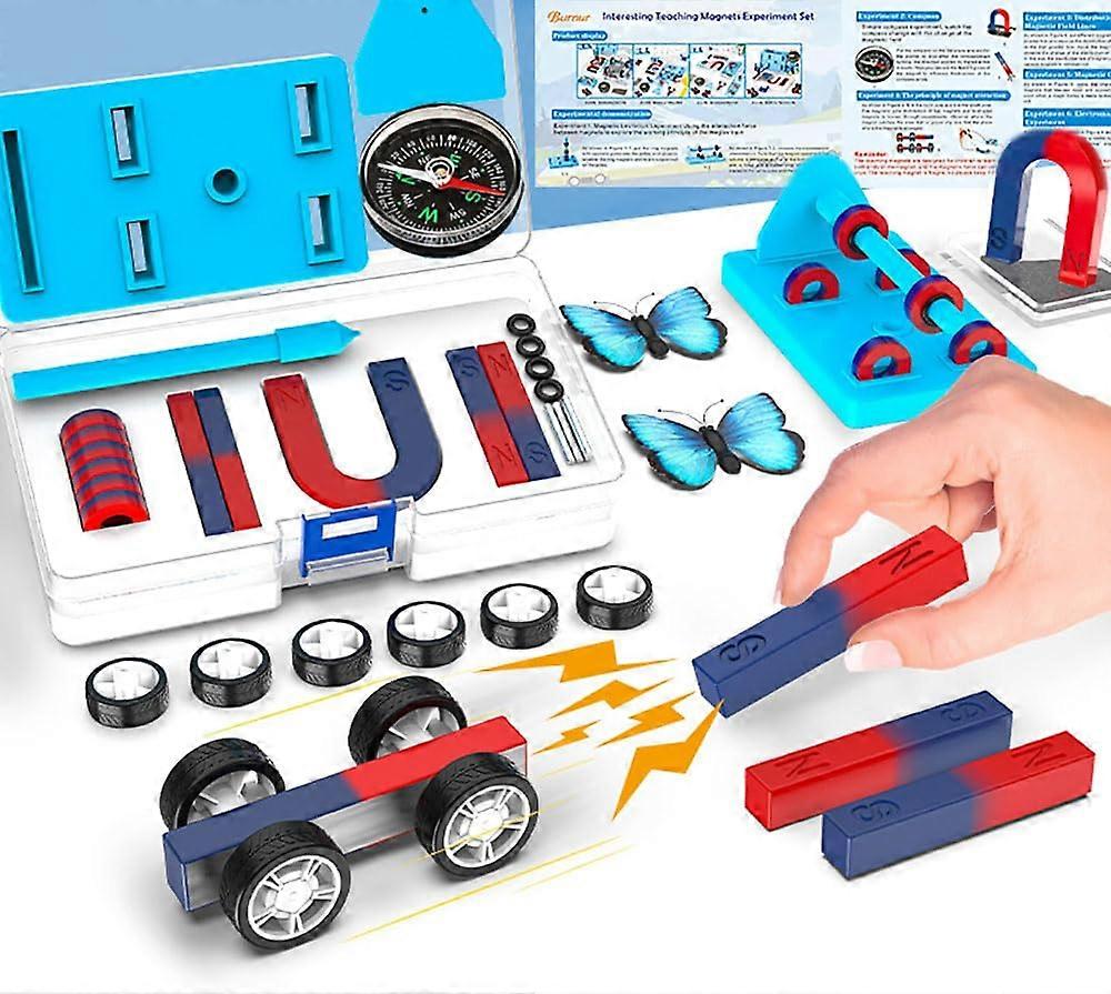 Magnet Science Kit for Kids with Multiple Magnet Shapes and Interactive STEM Learning