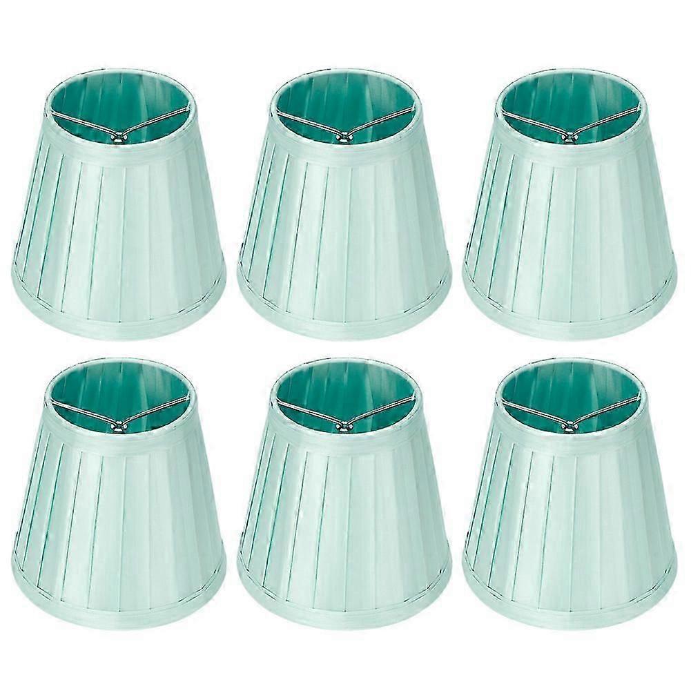6pcs Lampshade Replacement for E14 Bulb Interface Wall Light Ceiling Light Cover Shade Light Green