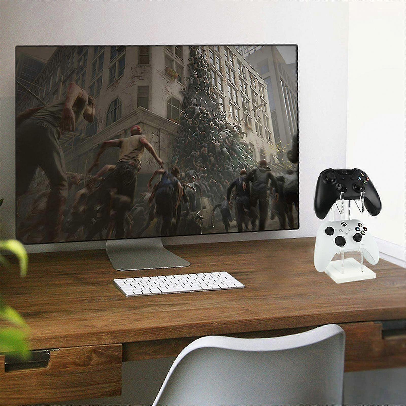 Securely Store Two Controllers - Universal Dual Controller Stand Compatible with Nintendo Switch Controllers