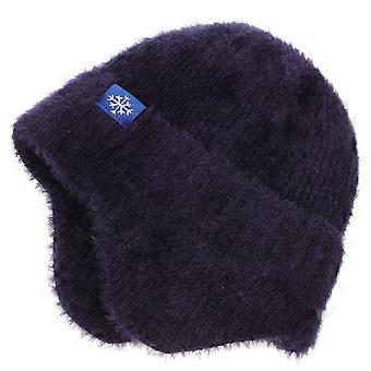 Crochet Hat Beanie Hat For Men Autumn Winter Cold Weather Dark Blue Stretchy Nice Warmth Retention 4Pcs