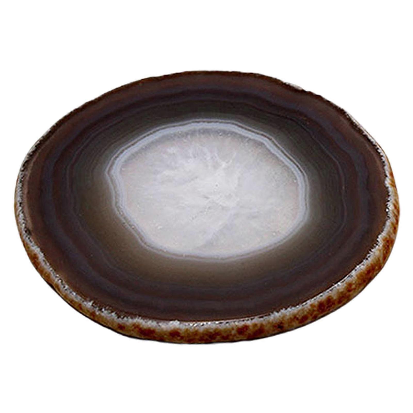 Round Polished Agate Drink Coaster