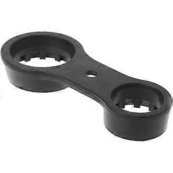 Chiave per bicicletta Forcella anteriore Mountain Bike Strumenti di riparazione, Chiave per bicicletta per riparazione forcella anteriore a doppia testa (1 pz, nero)