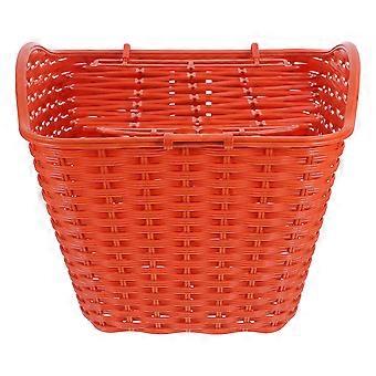 Front Bicycle Basket Electric Bike Basket Durable Lightweight Sturdy Plastic For Family Outings Shopping Trips 1Set