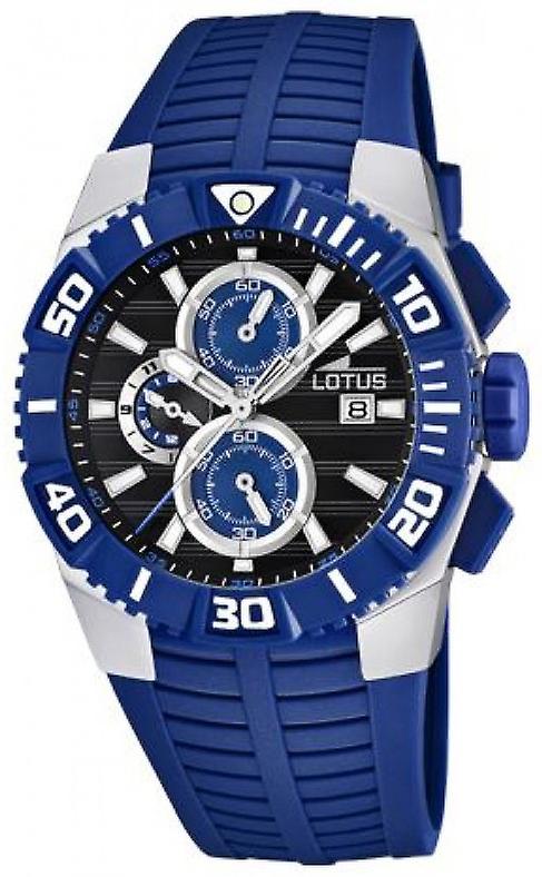 Lotus Quartz Analog Man Watch with L15778/4 Polyurethane Bracelet