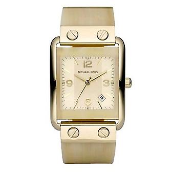 Mkors trend/Mixed Quartz analoge vrouw horloge met MK4236 kunststof armband