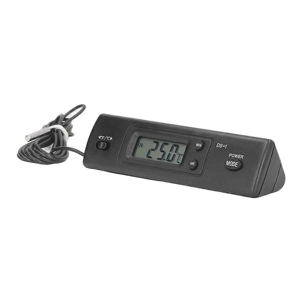 Multi-Function Waterproof Digital Thermometer with Wide Range and Time Display