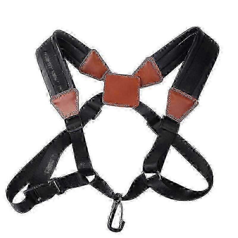 PU Leather Padded Double Sax Strap