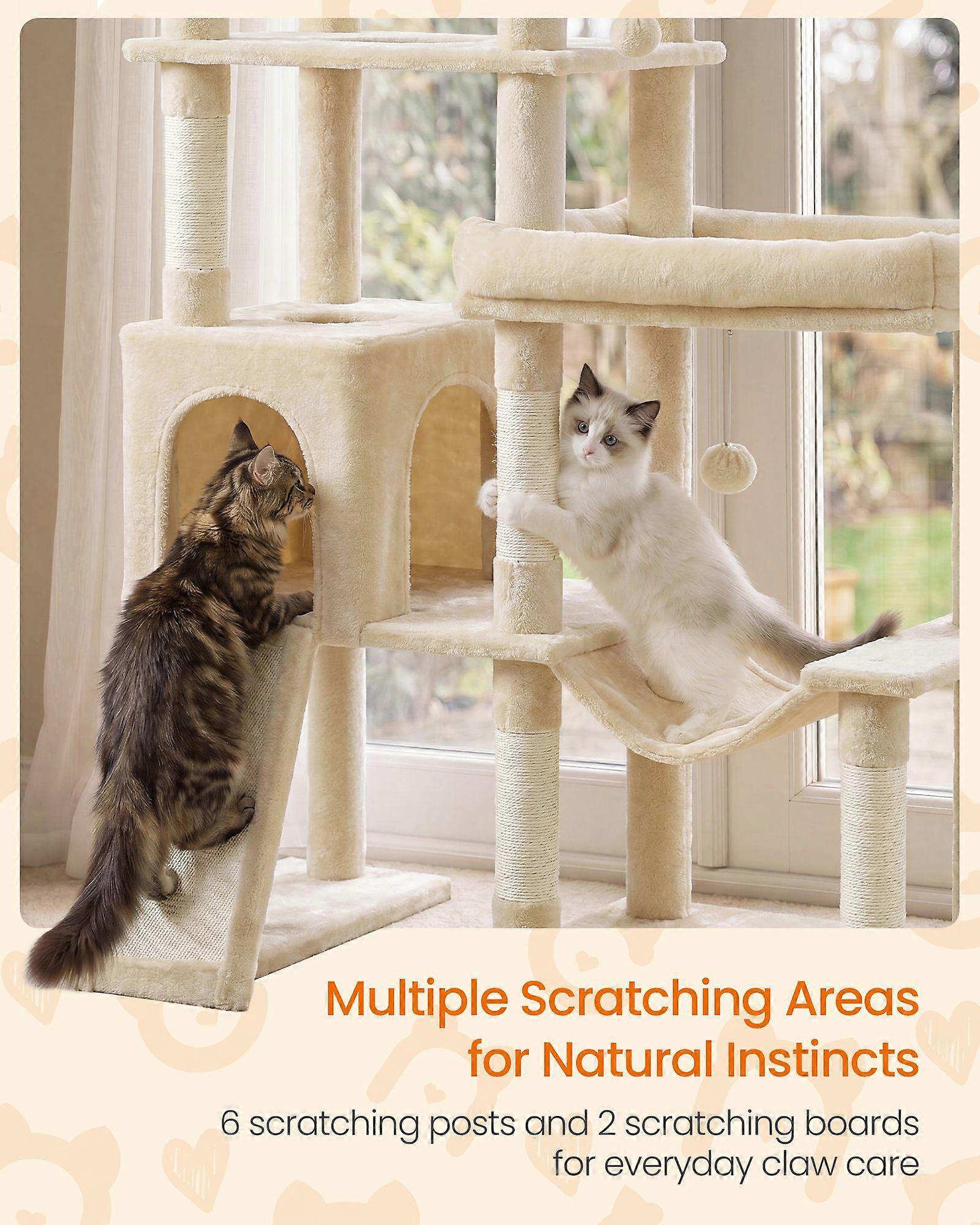 Multi-Level Cat Tree for Large Cats 79.5"H