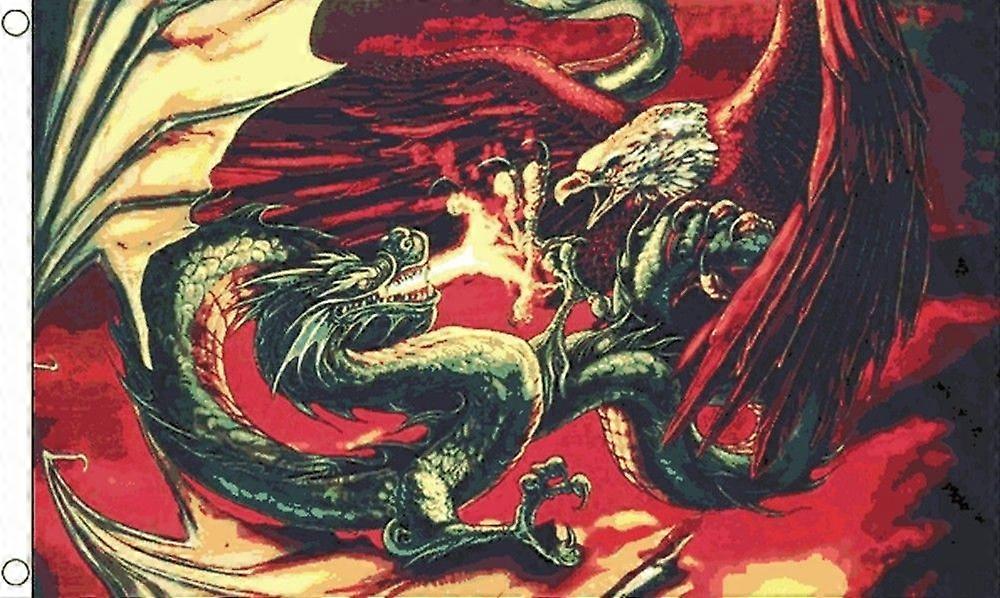 DRAGON VS EAGLE FLAG  CC0606