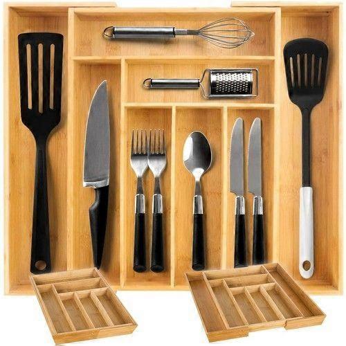 Cutlery insert / Drawer insert - Bamboo [XR]