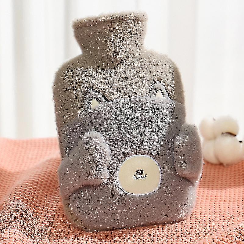 Torba na gorącą wodę Torba na ciepłą wodę Butelki z gorącą wodą Przytulny puszysty miękki pluszowy słodki wzór 500 ml 21 * 12,5 cm
