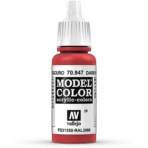 DARK VERMILLION Vallejo Acrylic Colours Highly Pigmented Model Colour II 17mL