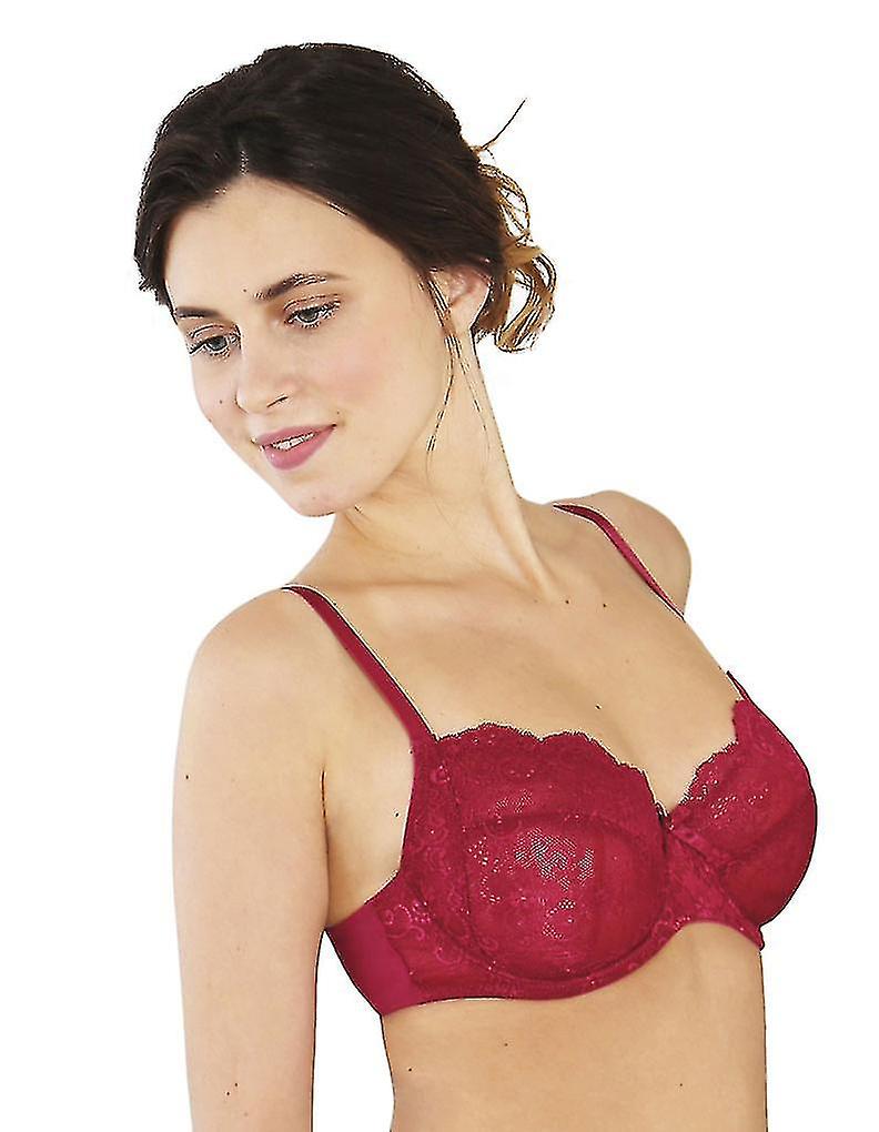 5690-2 Women's Raspberry Pink Plus Size Bra Underwired Non-padded