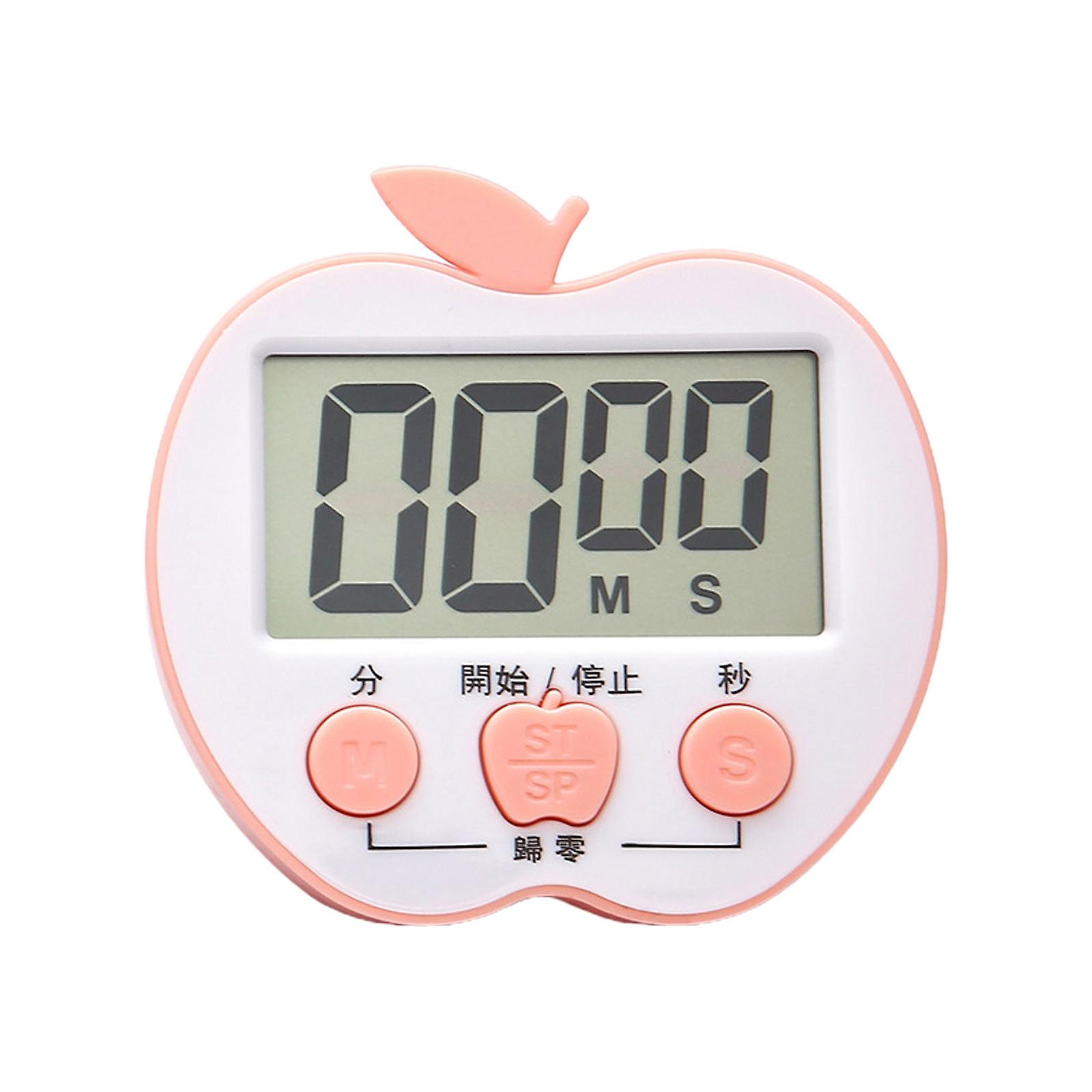 Reminder Baking Timers Large Screen Reminder Plastic Material Apples Shaped