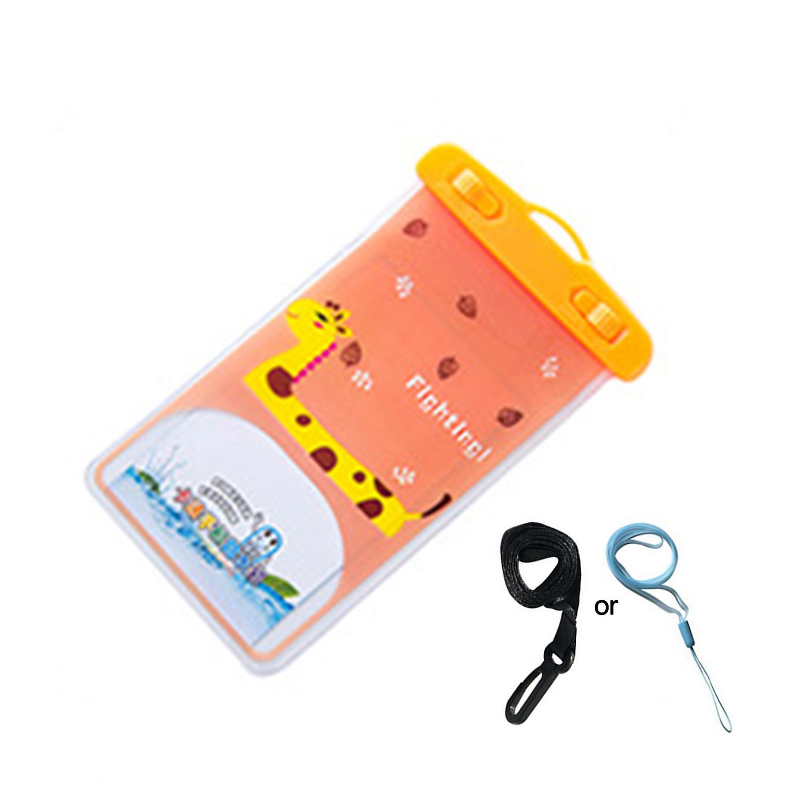 Cartoon Transparent Cellphone Waterproof Bag with String Durable Mobile Phone