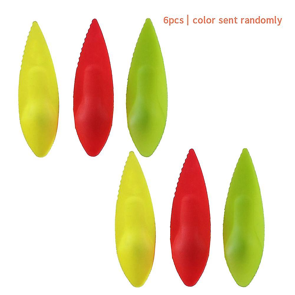 6pcs/pack Kitchen Gadget Random Color Accessories Fruit Peeler Kiwi Spoon Slicer