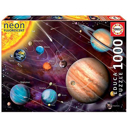 NEON SOLAR SYSTEM Educa Collection 1000 Pieces Quality Jigsaw Puzzle Ages 12+