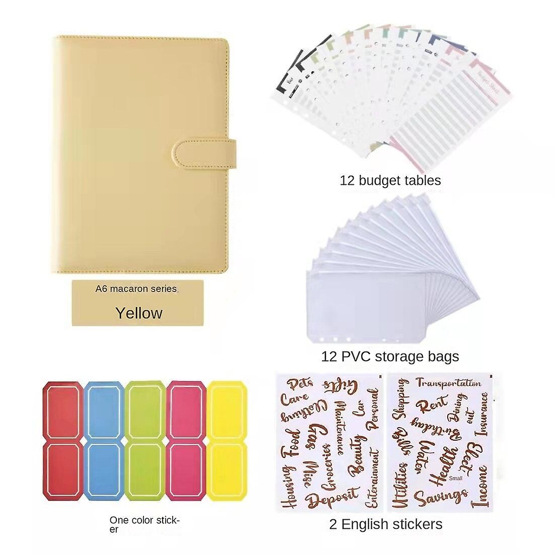 Macaron Set Foreign Trade Special Loose-leaf Book Notebook Hand Notebook Pvc Storage Wallet Budget Card