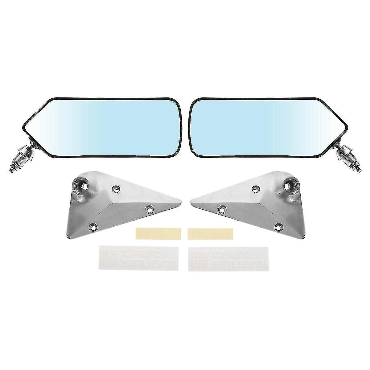 2Pcs Car Rear View Mirror F1 Rear Mirror Racing Universal Side Mirror