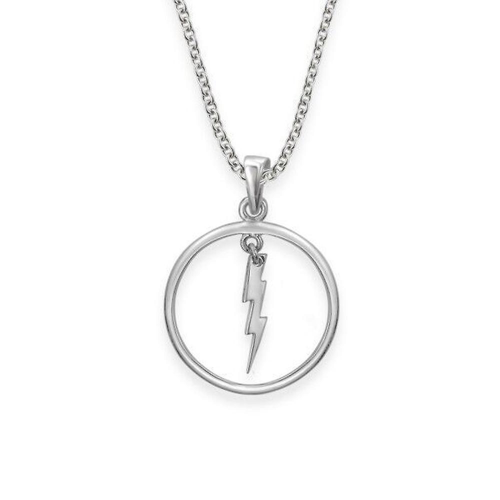 Folklore Inspired Lightning Bolt Shaped Necklace Pendant - Includes A 22"Silver Chain