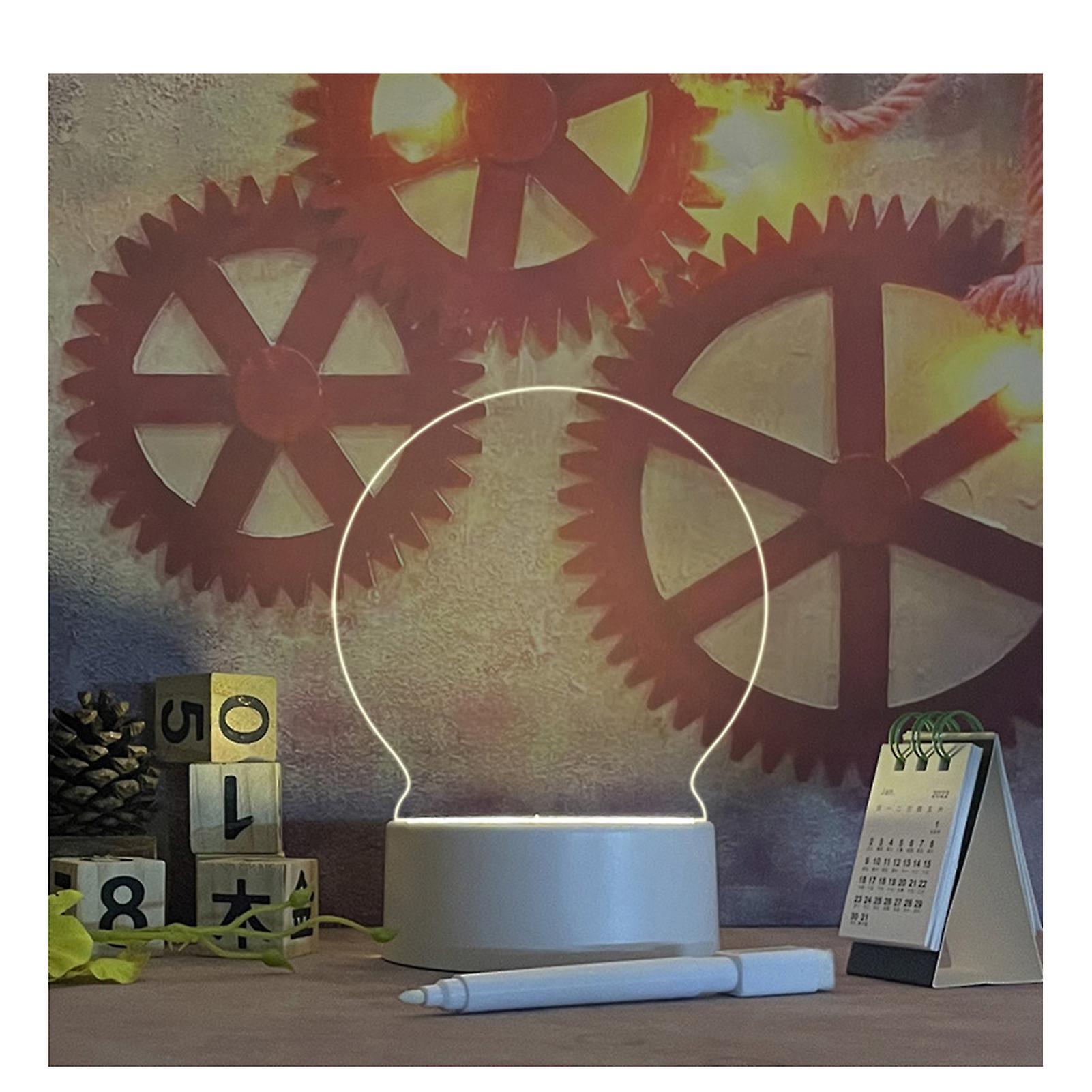 Led Writing Message Clear Board Clear Desktop Note Memo Whiteboard For Desk Office Bedroom Uses