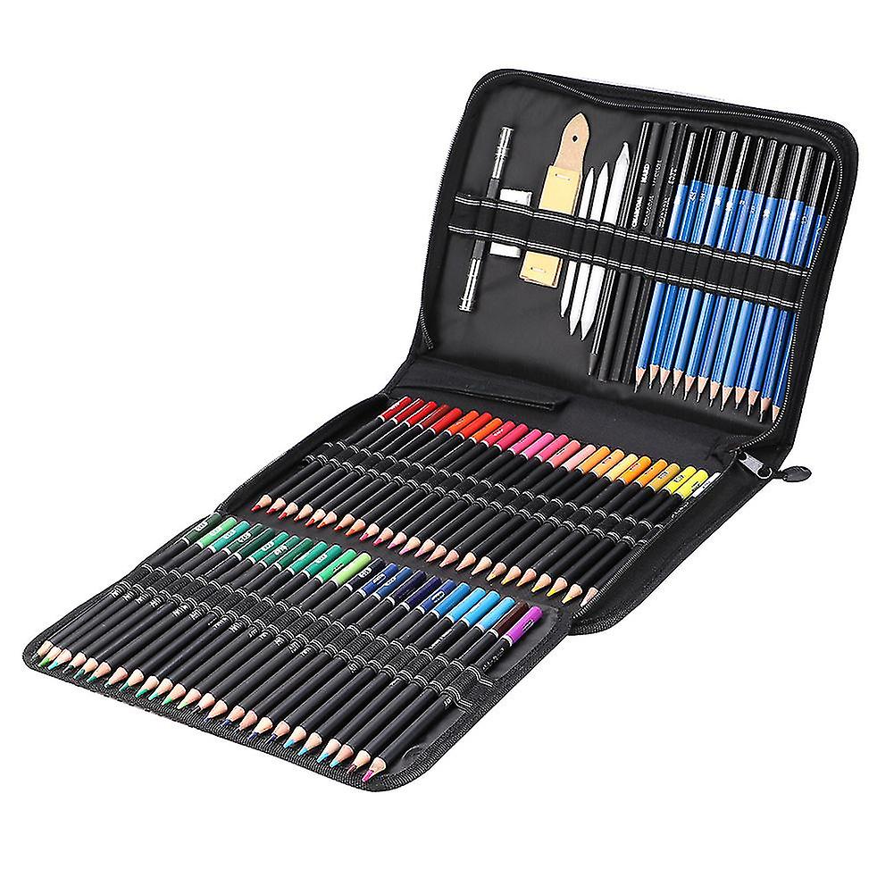 95 Piece Drawing and Painting Tool Kit with Colored Pencil, Graphite Pencil, Charcoal and Eraser