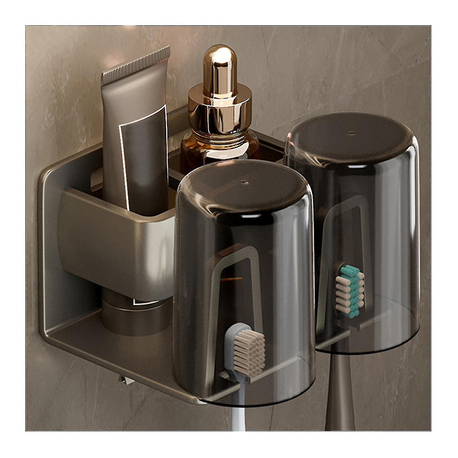 Toothbrush Holder Toothpaste Storage Rack Bathroom Organizer Accessories