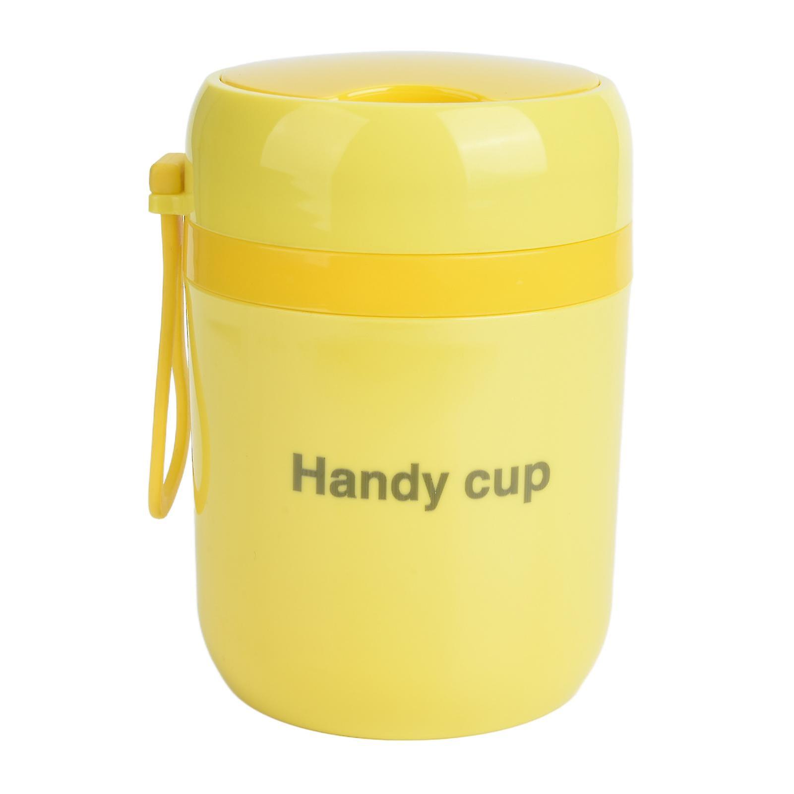 Insulated Soup Containers 500ml Double Anti Scald Heatable Insulated Food Container with Foldable Spoon for Office School