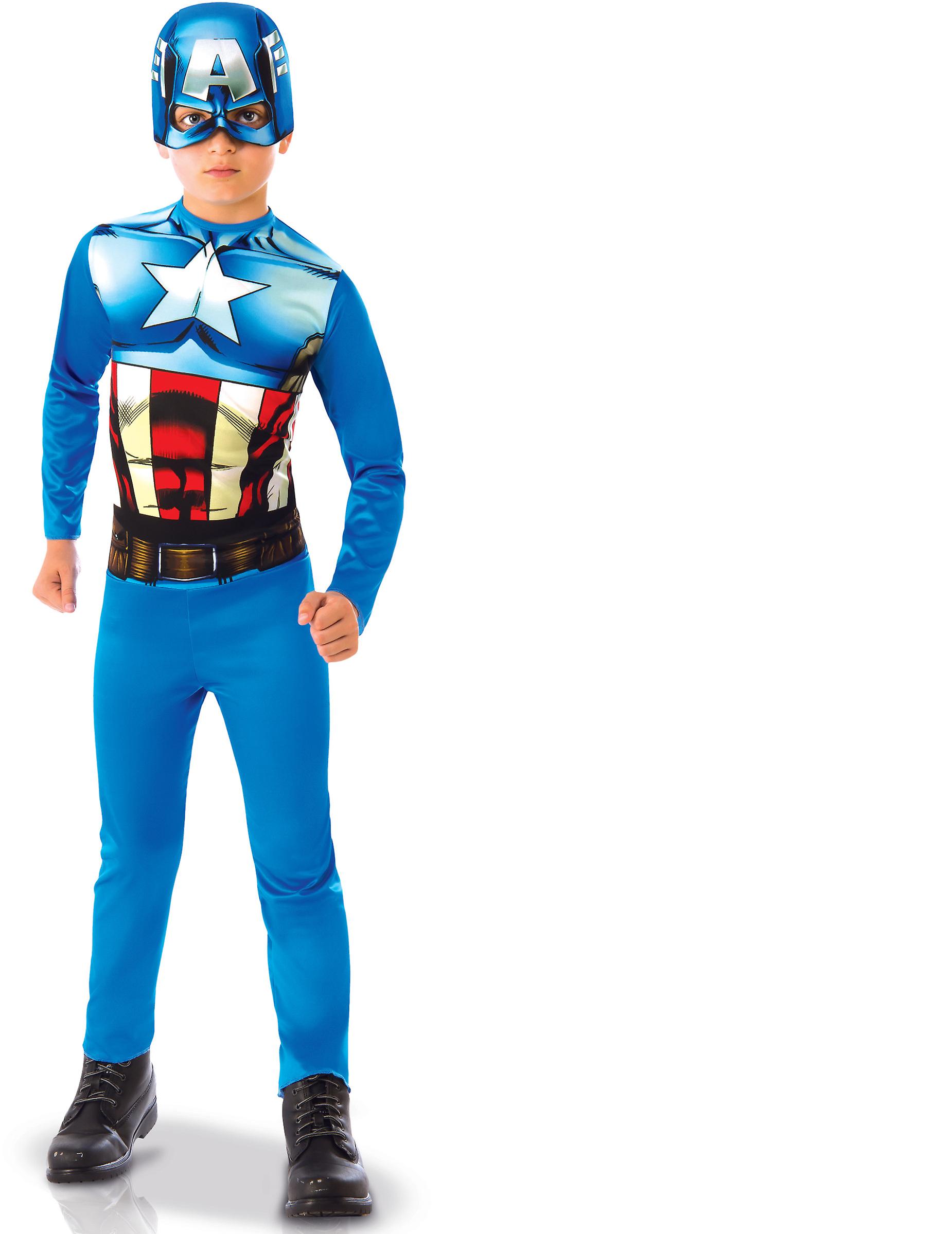 Klassisk kostym Captain America pojke