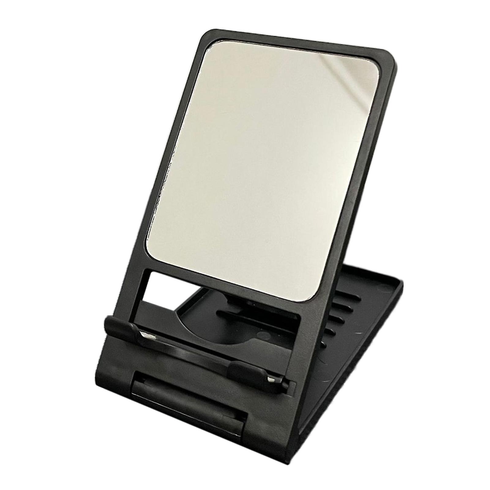 Phone Stand Angle Adjustable with Mirror Stable Support Foldable Tablet Holder Lazy Desktop Phone Holder Mobile Phone Accessories