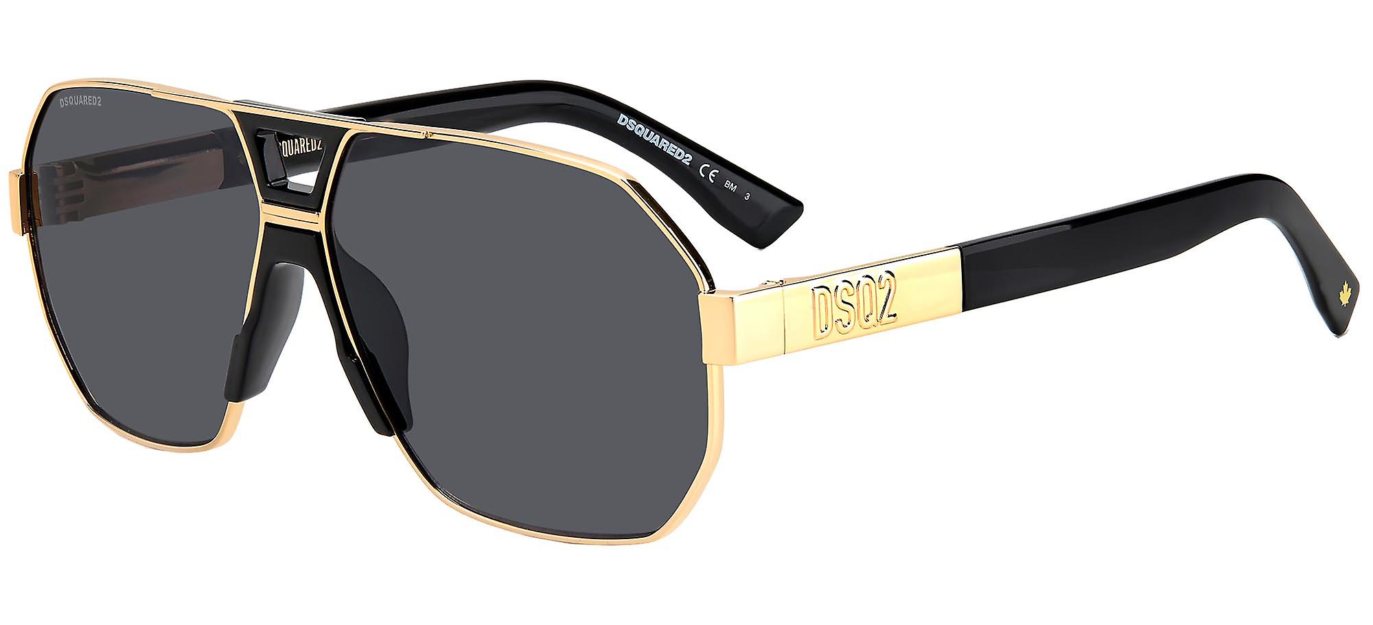 Sunglasses Dsquared2 D2 0028/S GOLD BLACK/GREY 63/12/140 Man