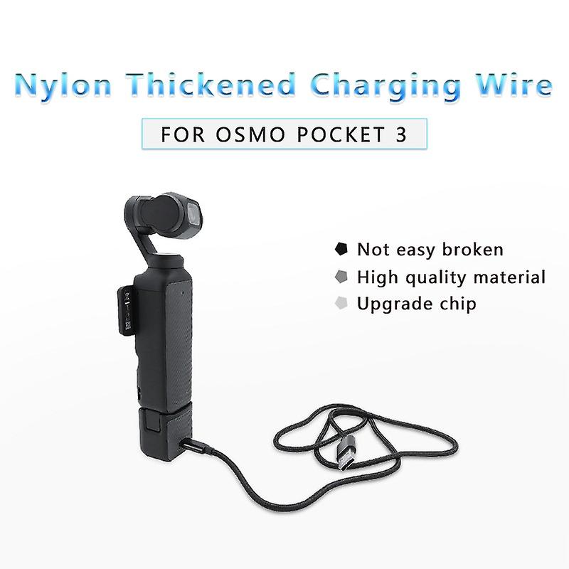For DJI OSMO Pocket 3 USB Battery Charging Cable Efficient Nylon Data Cable