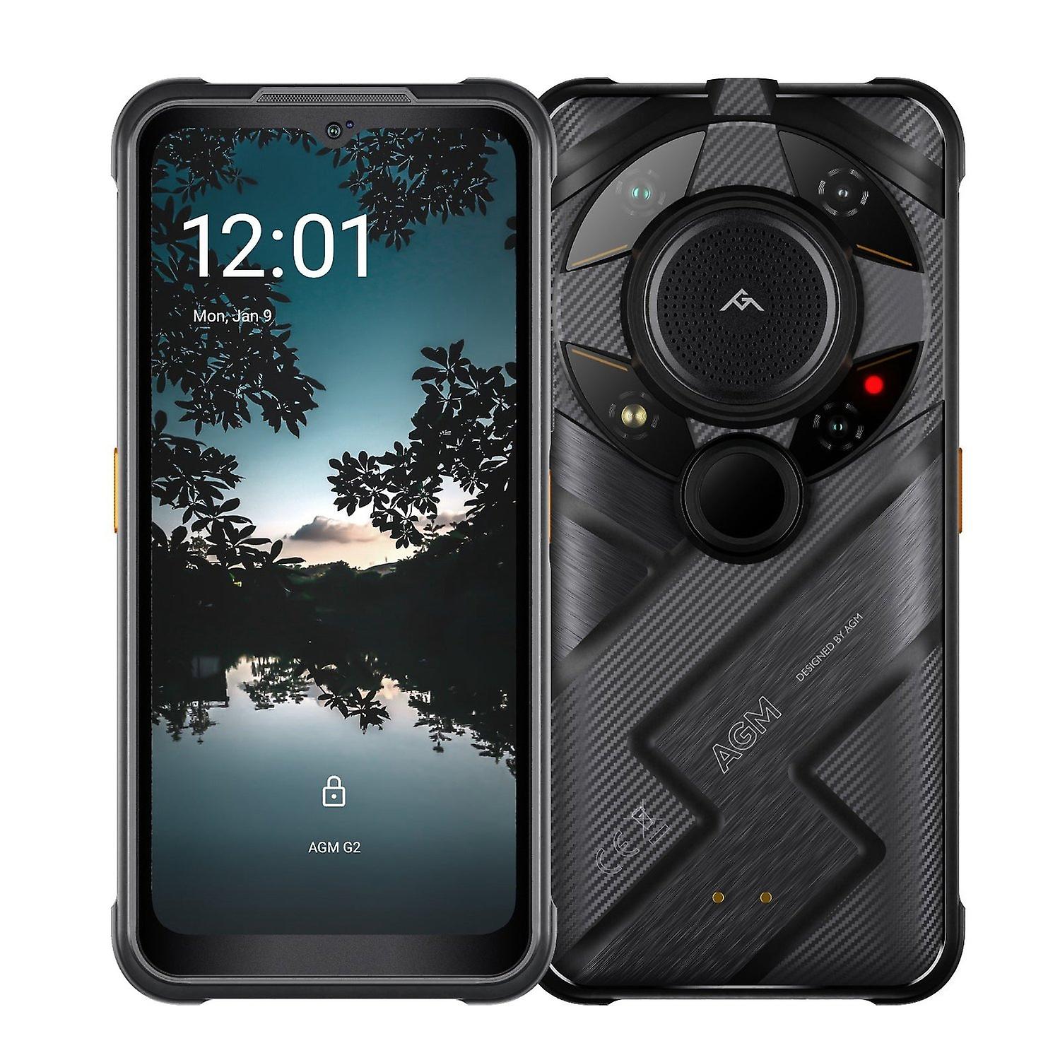 AGM G2 Guardian 5G Rugged Phone 500m サーマル単眼 & 赤外線 ナイトビジョン カメラ 8GB +256GB Bla