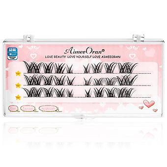 Makeup Slanted Tail Eyelashes 3d Lash Thick Volume Long Wispy Lashes For Women And Young Girls