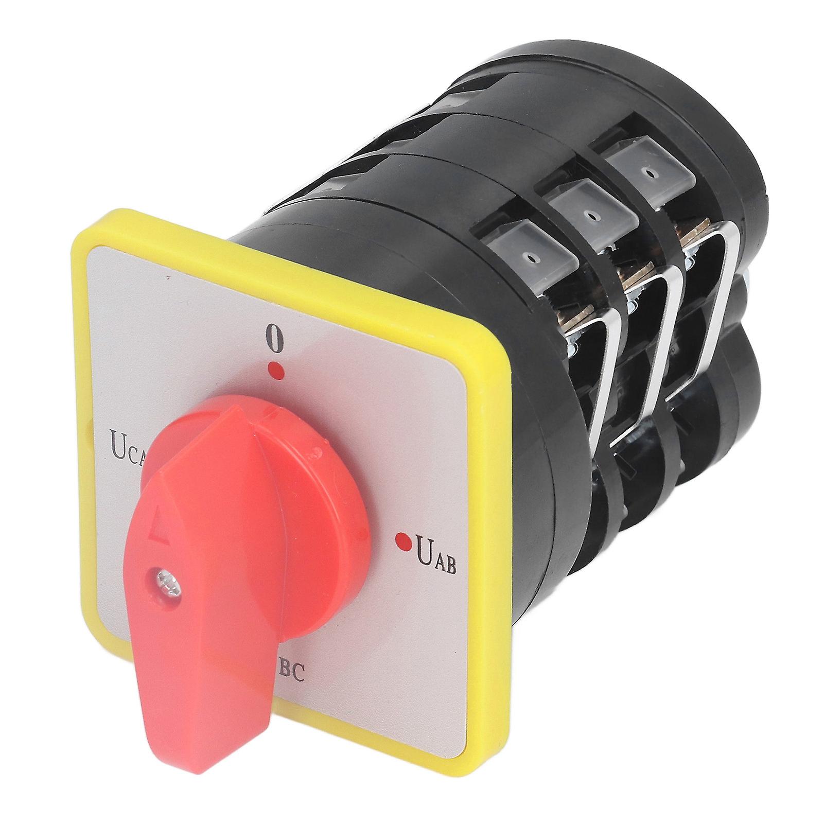 BERM Universal Changeover Switch, 2-Position Rotary Cam Selector, Industrial Control, 16A, 380VAC