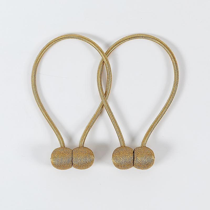 Pack of 4 Curtain Ties with Cord Locks with Crochet Detail for Curtain Decoration
