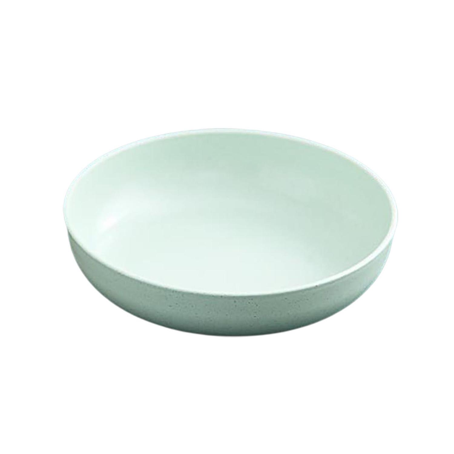 Snack Dish Stackable Smooth Surface Easy to Clean Large Capacity Heightened Base Multipurpose Round