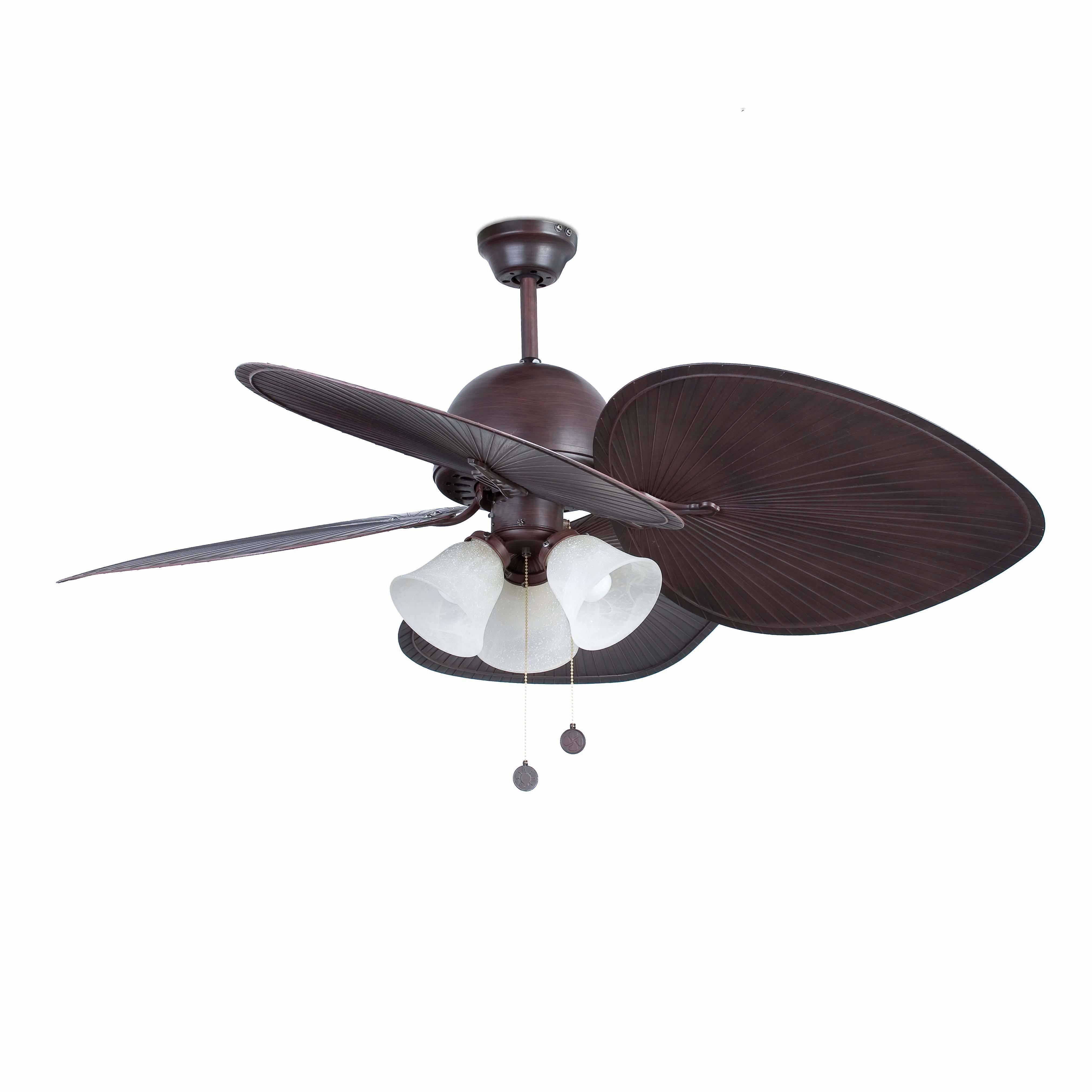 Faro Cuba Large Ceiling Fan with / without Light Wood, Dark Brown