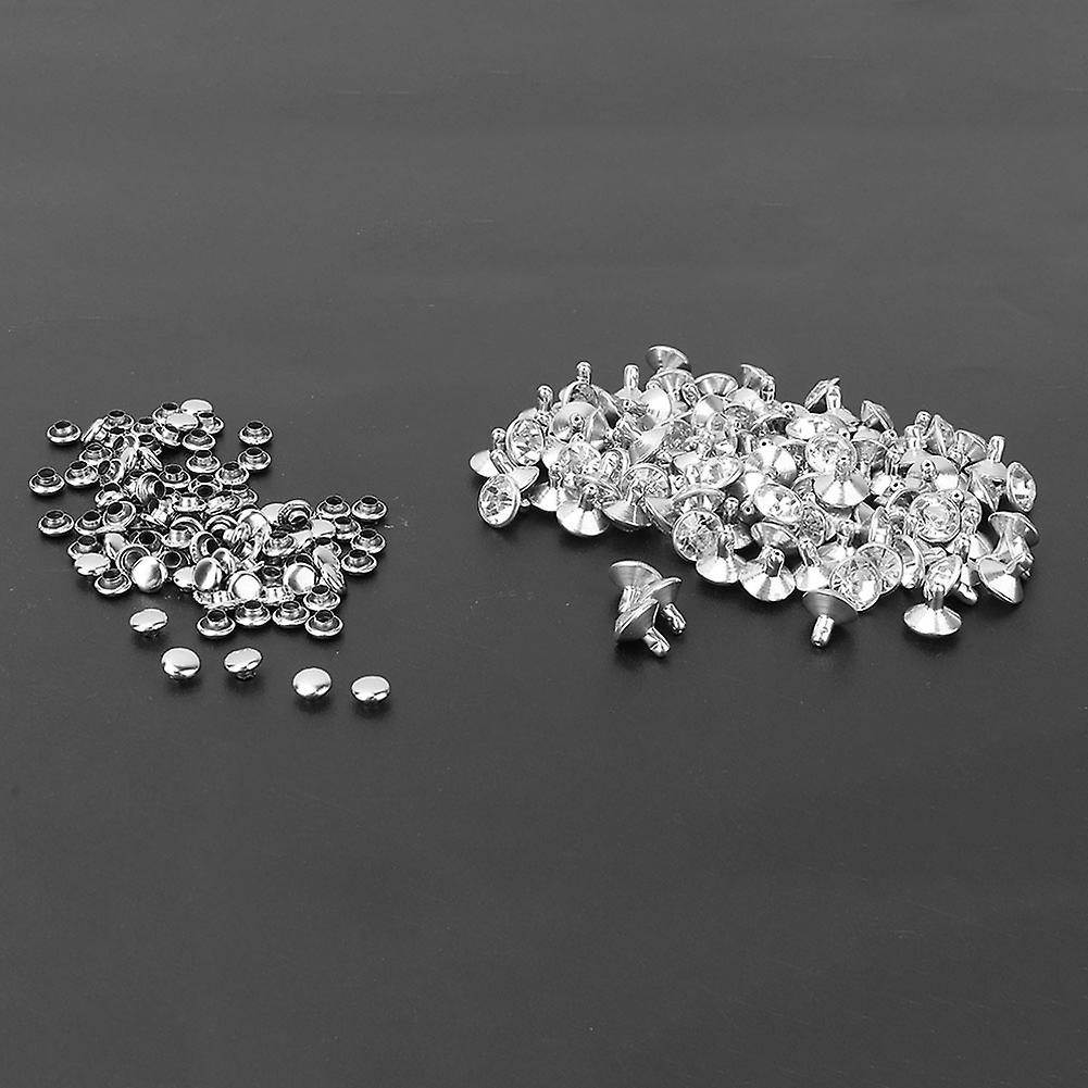 12mm Fabric Crystal Inlaid Rapid Rivets for Leather Craft Decoration (#2)