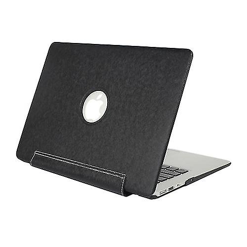 Para Macbook Pro Retina 12 polegadas Silk Texture Apple Laptop United Pu Capa protetora (preto)-hy