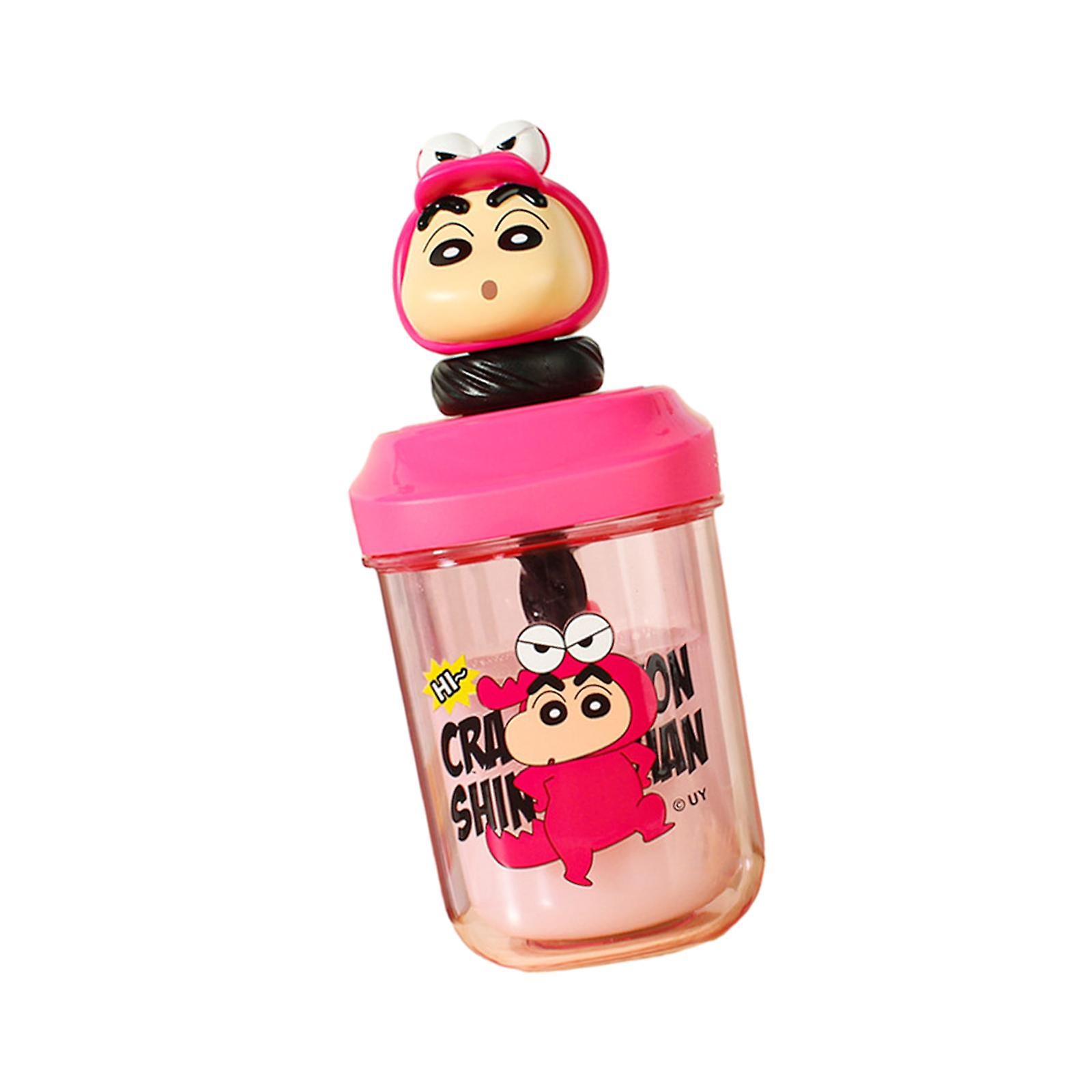 Water Bottle With Straw Drinking Cup For Kids Cartoon Cute Straw Bottle