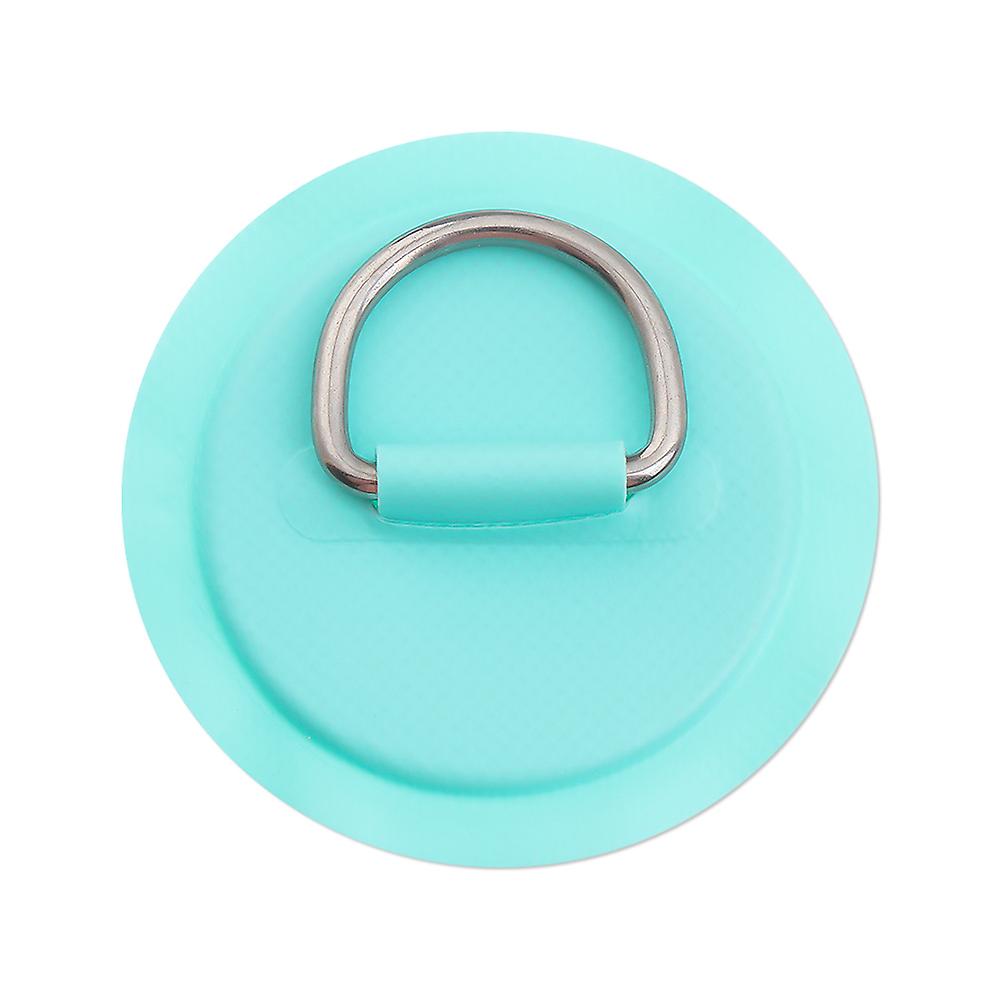 2PCS Surfboard Dinghy Boat PVC Patch With Stainless Steel Triangle D Ring Pad