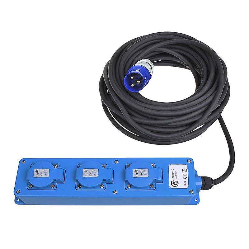 CEE 3-Way Schuko Socket 10M