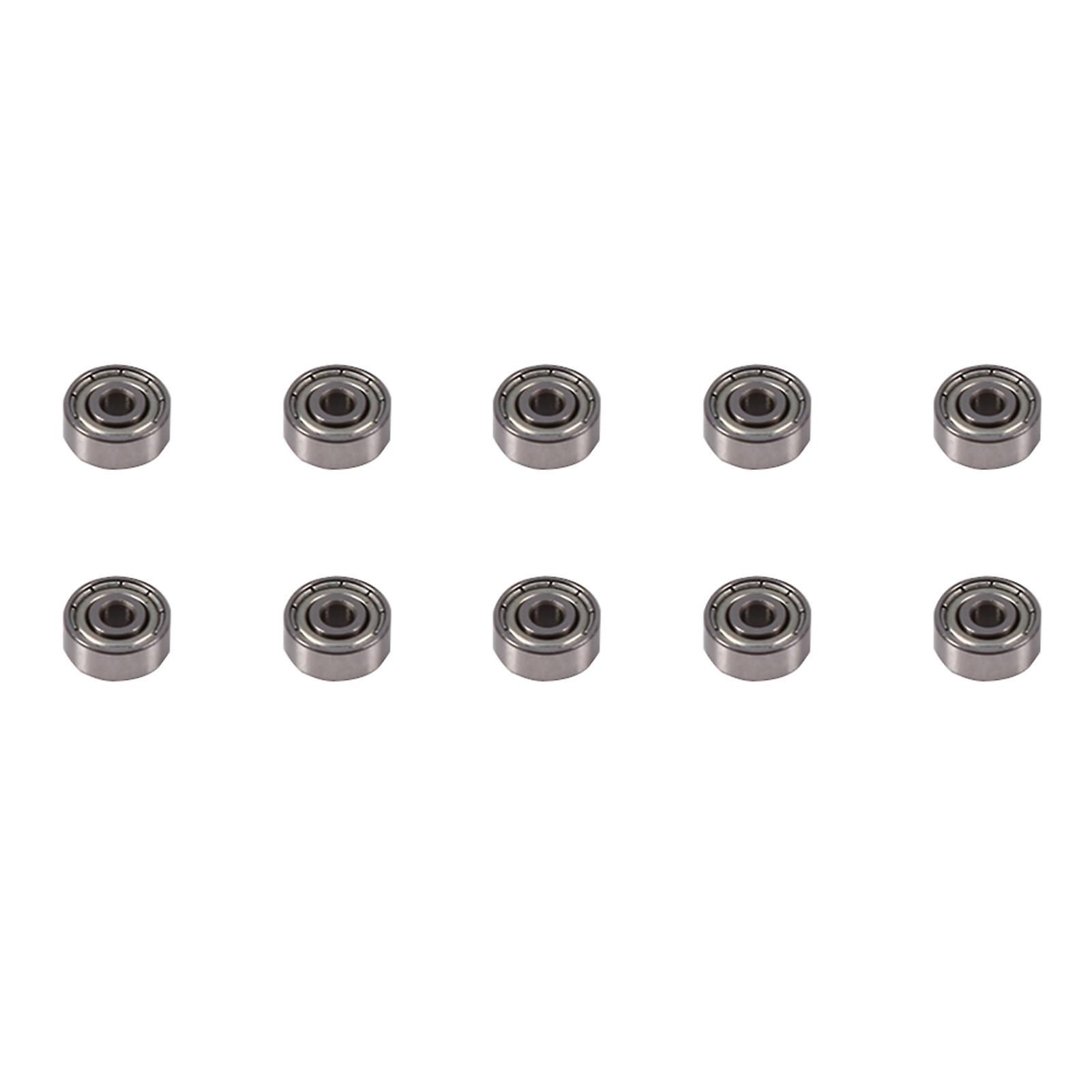 Lot de 10 roulements scellés métriques blindés en acier au carbone-chrome 623ZZ, 3 x 10 x 4 mm