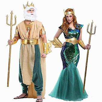chinese dress ladies Adult Women's Mermaid Bikini Top & Leggings Fancy Dress Costume