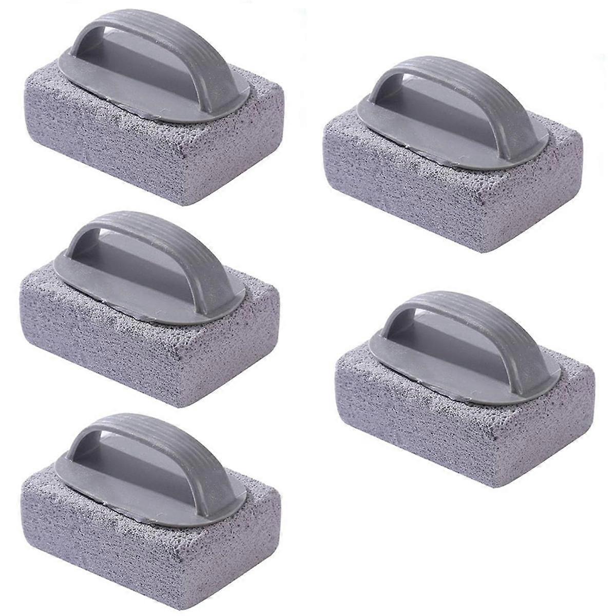 5PCS Hand-Held Pools Pumice Stone, Pool Cleaning Blocks with Handle, Swimming Pumice Pool Tile Stone for Clean Pool Tile