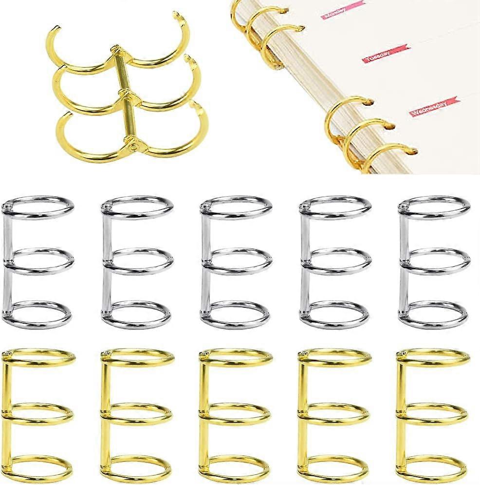 10 Pcs Binding Ring Rings Binder Binding Metal Rings Antirust Rings Album Scrapbooking Binding Folder Rings