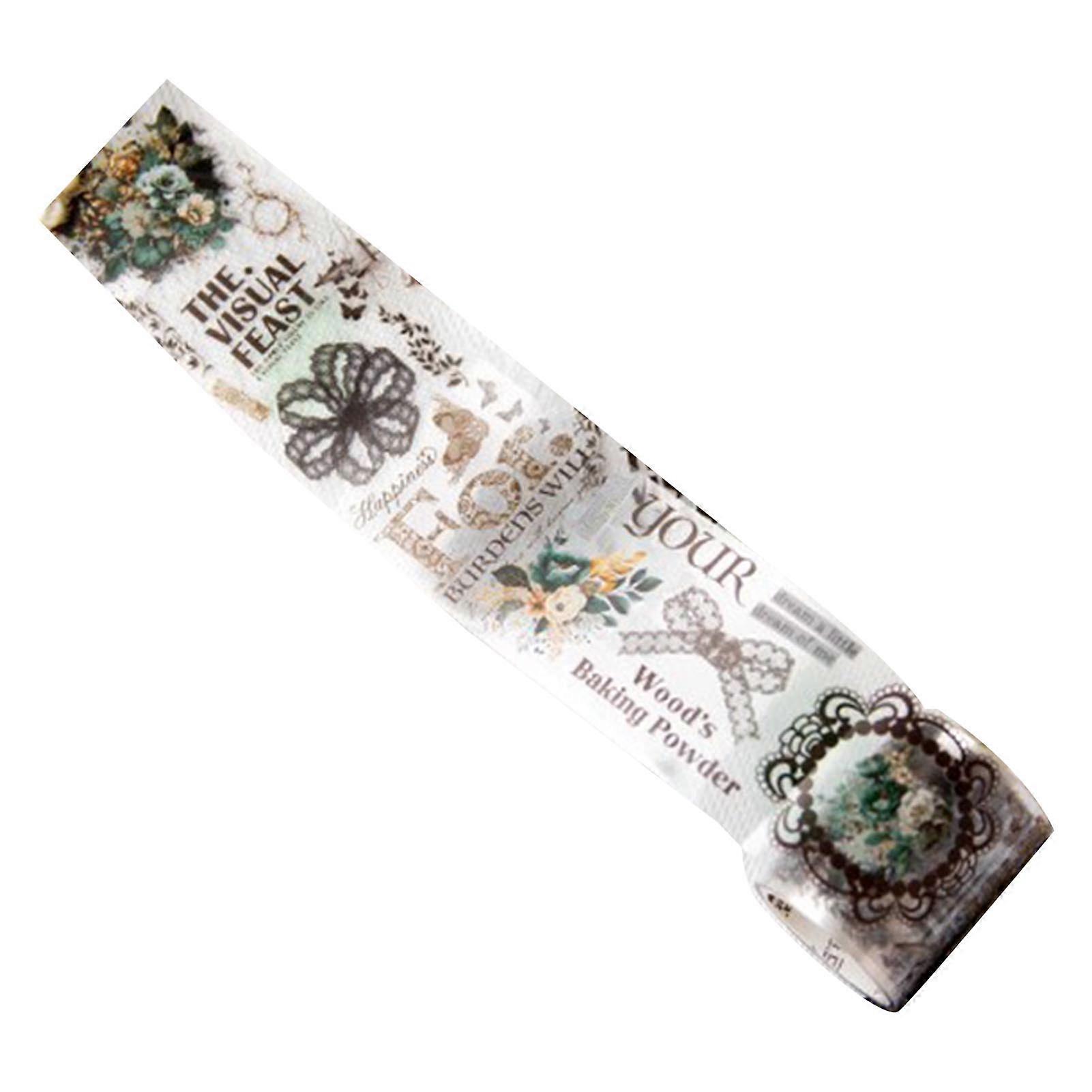 Nastro di pizzo in PET - Decalcomanie floreali autoadesive per Scrapbooking e Wrapping