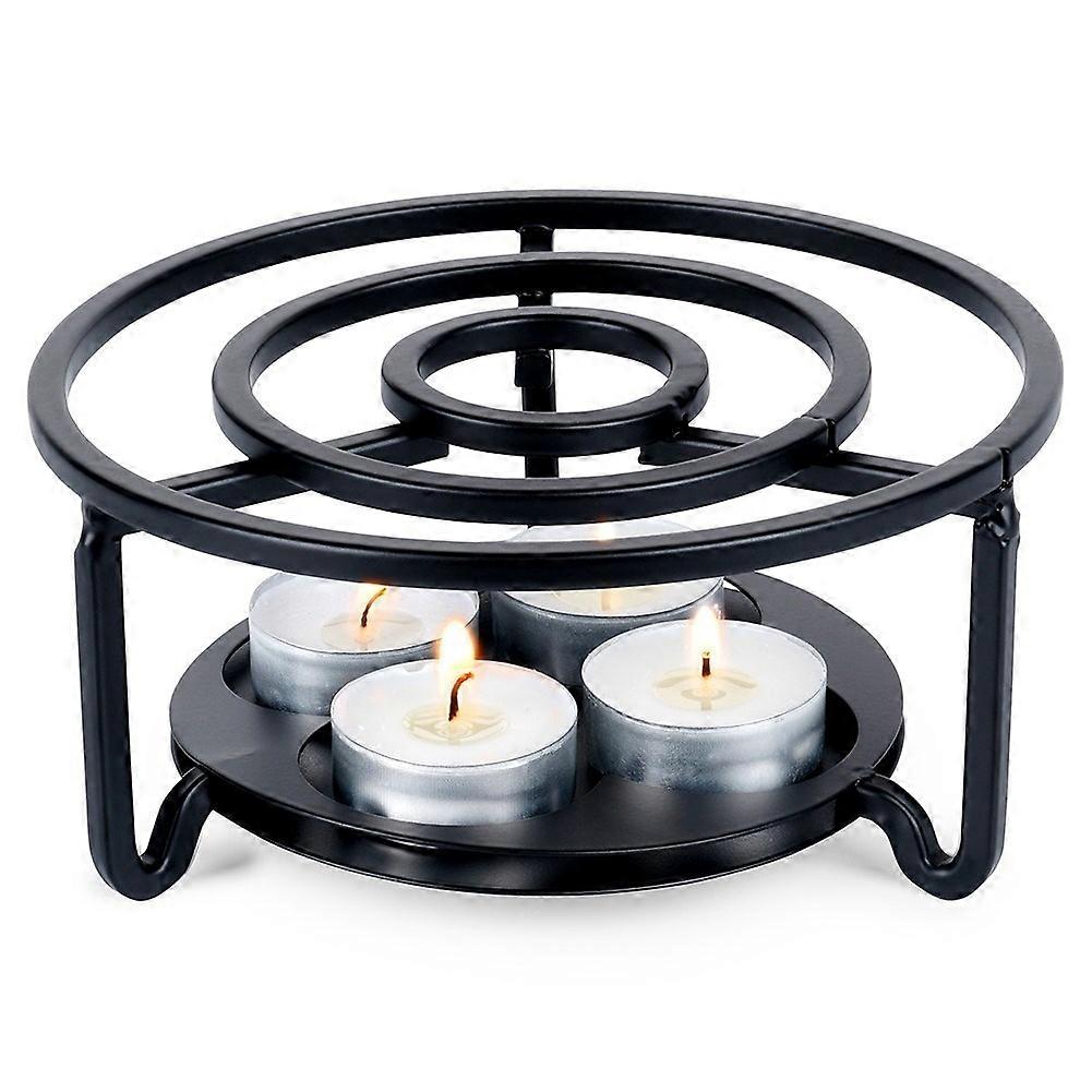 Metal heaters for teapots and fondue