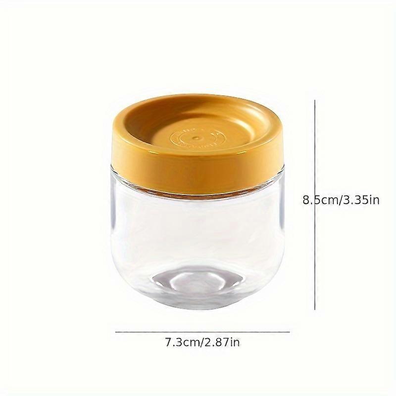 "Airtight Freshness" Airtight Glass Storage Jar With Lid - Moisture-Proof, Reusable Round Container For Coffee Beans, Tea, Flour, Sugar, Nuts, Candy,